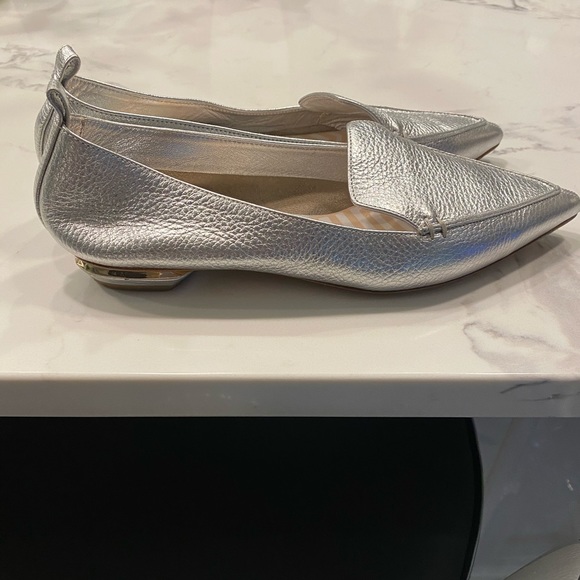 Nicholas Kirkwood Shoes - Nicholas Kirkwood Beya Silver Flats